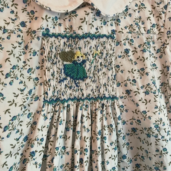 Emily Lacey Smocked Fairy Floral Dress Size 4T - Picture 4 of 5